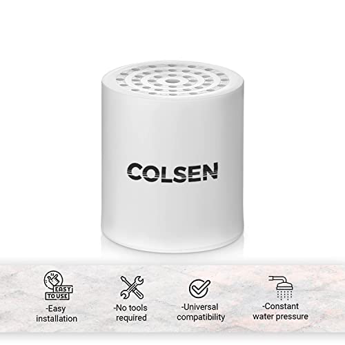 Colsen 15 Stage Shower Head Filter For Hard Water - Universal Shower Head Water Softener, Removes Chlorine, Fluoride, Heavy Metals And Impurities #TOP6