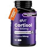 OVF Cortisol Plus 500mg 90cps, Fosfatidilserina 400mg + Teanina 100mg, Supporta Memoria e Concentrazione, Senza Glutine, Made in Italy