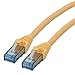 Produktbild ROLINE Patchkabel Kat.6A UTP, Component Level, LSOH, gelb, 0,5 m