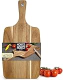 servierplatte holz rund VIELSEITIG EINSETZBAR - Als Schneidebrett Holz, zum Herrichten von Speisen, als Käsebrett, Speckbrett, Unterlage für Antipasti-, Wurst- oder Schinkenplatten und als Dekoplatte