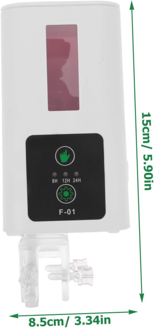 HOMSFOU Automatic Fish Feeder for Aquarium Smart Timed Feeding Tool Portable Fish Tank Feeder Dispenser for Turtles with Adjustable Schedule Battery Not Included