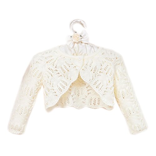Bolero Baby Bolerojäckchen Strickjacke creme 3870 Gr. 68