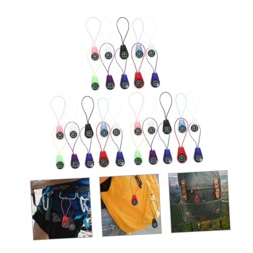 Brújulas mini de bolsillo Happyyami 30 piezas para camping miniatura 6