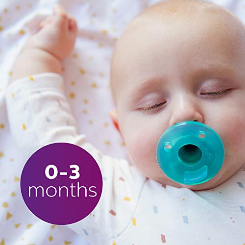 Philips AVENT Soothie Pacifier, 0-3 Months, Green, 4 Pack, SCF190/41 - Image 4