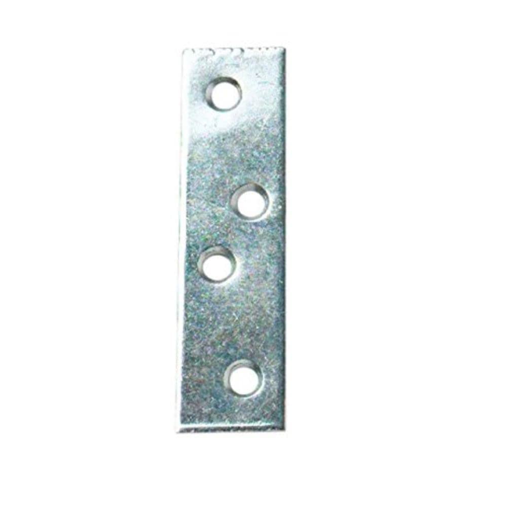 Merriway Bright Zinc Plated Bh05366 (4 Pcs) Repair Bracket Brace Plate Straight, Bzp 125Mm - Pack Of 4 Pieces