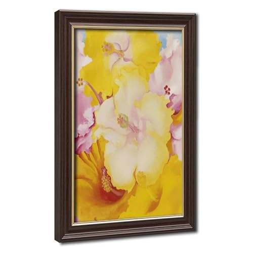 Impression toile Hibiscus Georgia O'Keeffe décoration murale salon bureau 40x61