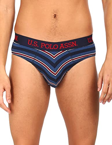 Image of U.S. Polo Assn. Stripe Cotton Spandex I001 Briefs - Pack Of 1
