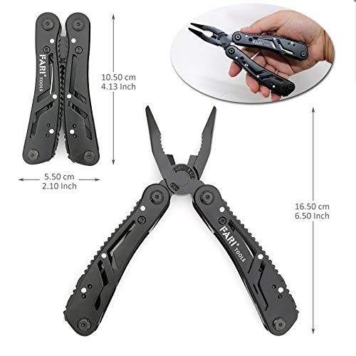 FARI Multitool Pliers, 21 In 1 Pocket Knife Folding Multi-tool Kit for Men and Women, Handy Gifts Pocket Tool for Backpacking, Camping, Hiking, Hunting, Fishing