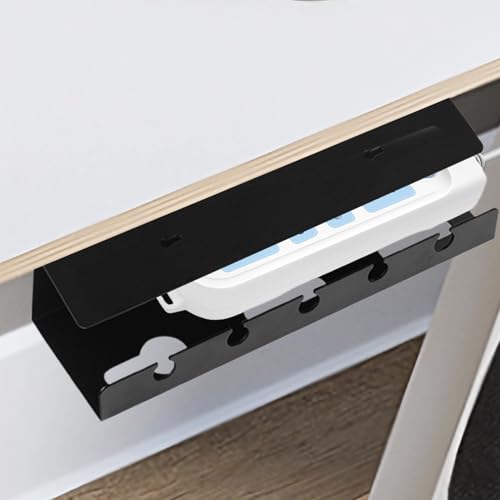 Support de câble dissimulé sans perçage et panier de charge de bureau