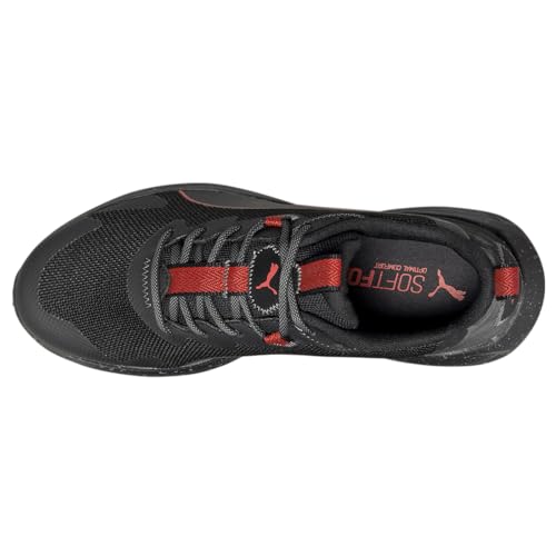 PUMA Twitch Runner Trail Camo Mens Running 10 DM US BlackHigh Risk RedCastlerock