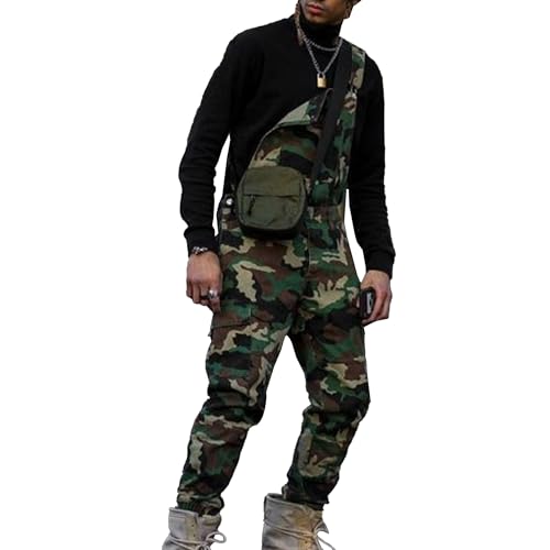 Salopette de travail en coton pour homme pantalon casual ample