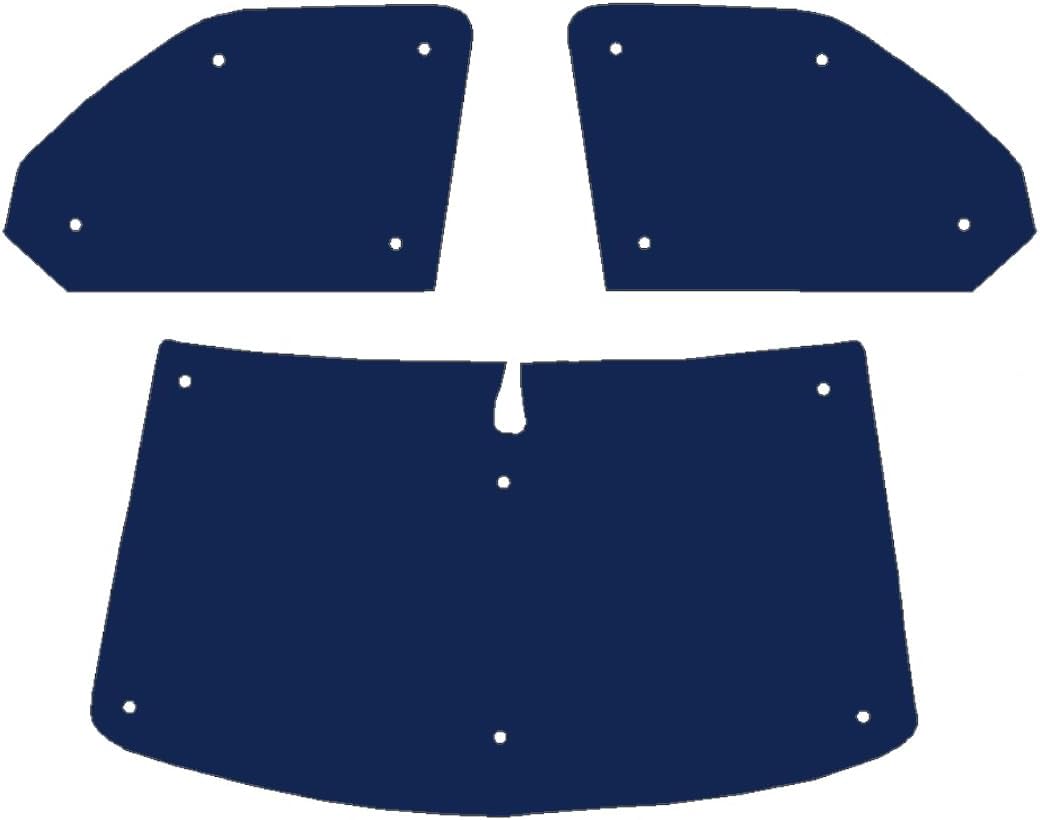 Window Blind Kit to Fit Volkswagen T6.1 (2020-Date) Front Set/Rain Sensor Reversible and Thermal with Red Lining