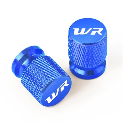 YIJIEBAO 2 PCS Fit for Yamaha WR WR125X WR125R WR200 WR250 F WR250R WR250X WR250Z WR426F WR450F Rad Reifen Ventil Stem Caps Abdeckung zubehör(Blue)