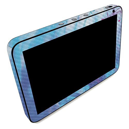 Image of MightySkins Carbon Fiber Skin Compatible with Amazon Echo Show 8 (Gen 2) - Paint Vapor | Protective, Durable Textured Carbon Fiber Finish | Easy to Apply | Made in The USA
