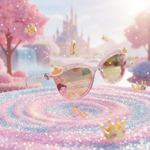 Image of Disney Princess Sunglasses Stylish Kids Eyewear UV Protection Lightweight Durable Frame Perfect Outdoor Play Great Summer Gift