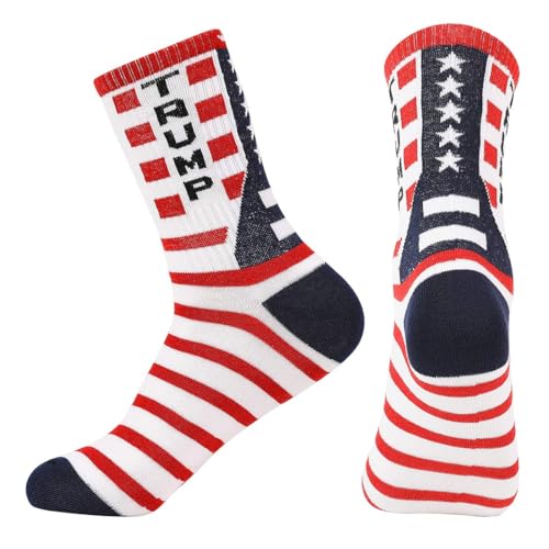 T Legend Donald 2026 Republican Five Stars Socks For Supporters of President Donald OneSize Never Surrender novelty Socks American Flag Socks Star And Stripe Patriotic gift for men(Five Stars)