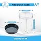 DRELD 2 Set Ersatzteile für Nutribullet Entsafter Becher 24 OZ, 2 Stück Nutribullet Ersatzbecher mit Deckel, Kompatibel mit Nutribullet Entsafter 900W/600W (24oz/710ml)