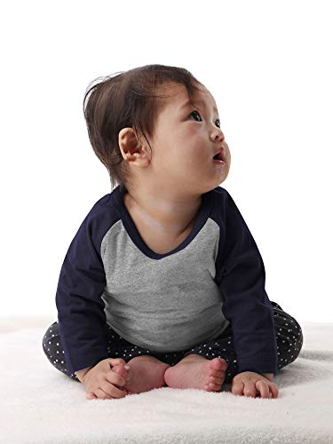 Image of Hat and Beyond Kids Raglan Jersey Child Toddler Youth Uniforms 3 /4 Sleeves T Shirts