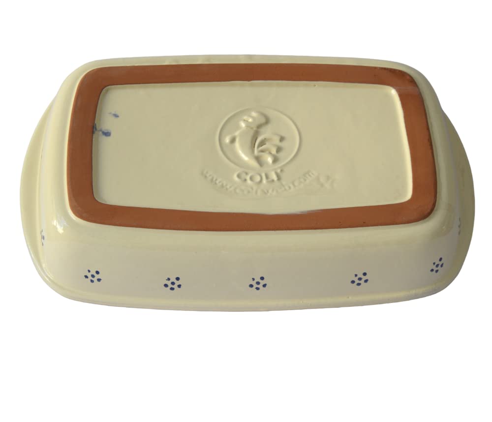 Colì Teglia Rettangolare Stelle 42x25 cm in Terracotta Lasagnera