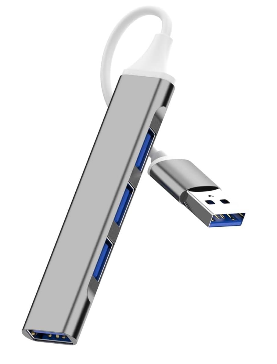 USB Hub (4-in-1), Multiport Adapter with 1 x USB 3.0 & 3 x USB 2.0 ports, up to 5 Gbps High Speed Data Transfer for Laptop/PC (Multicolor)-image-18