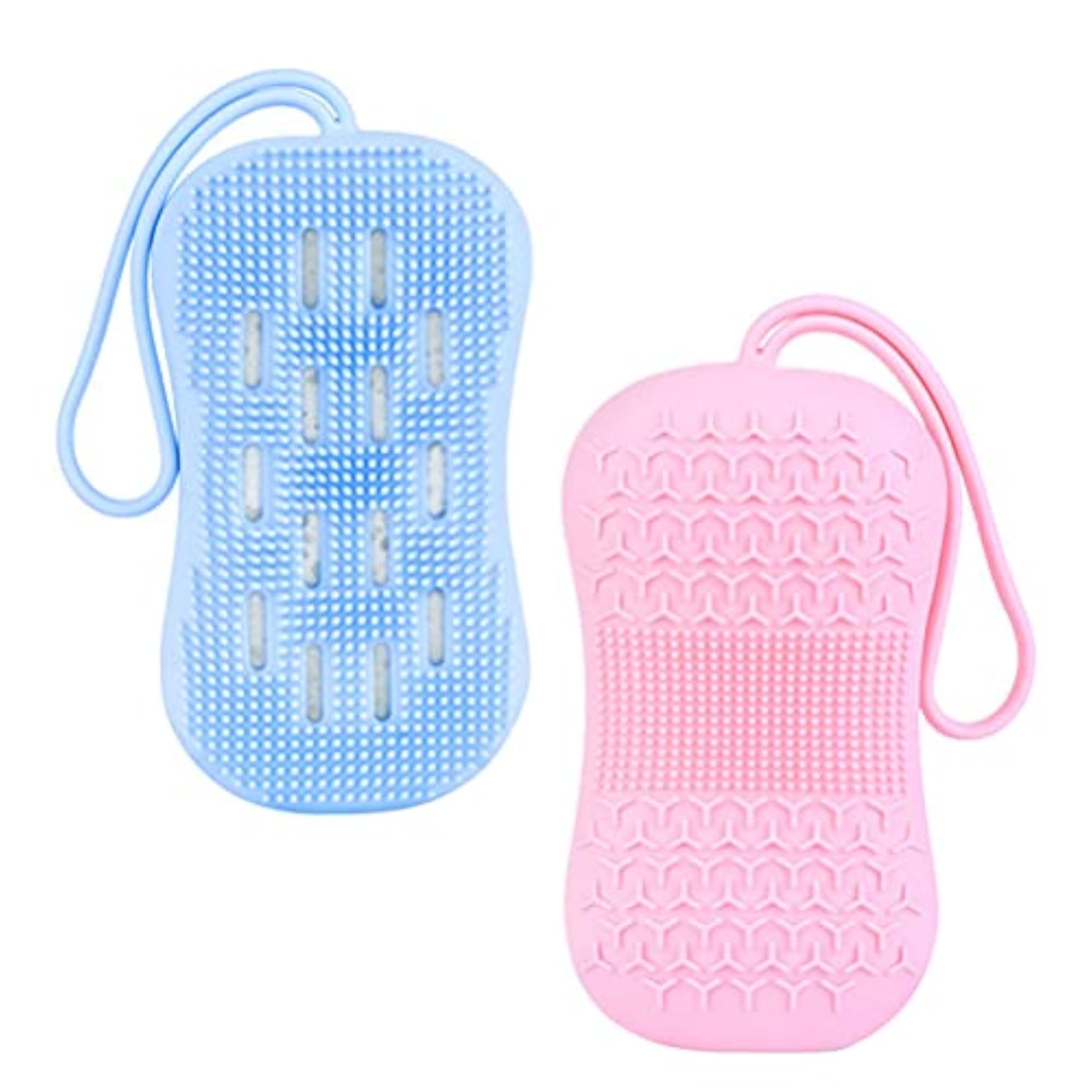 2pcs Silicone Bath Brushes Set, Cleaning Accessories