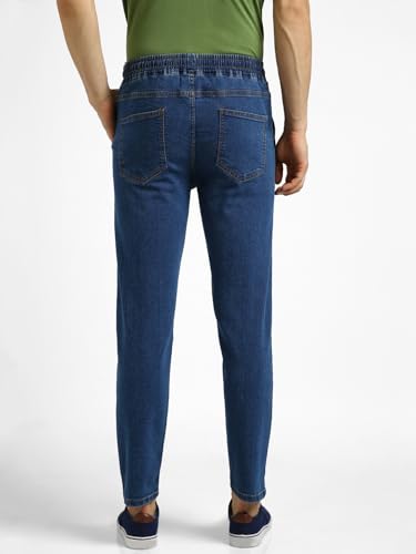 Image of Urbano Fashion Men's Regular Fit Mid Rise Washed Jogger Jeans Stretchable