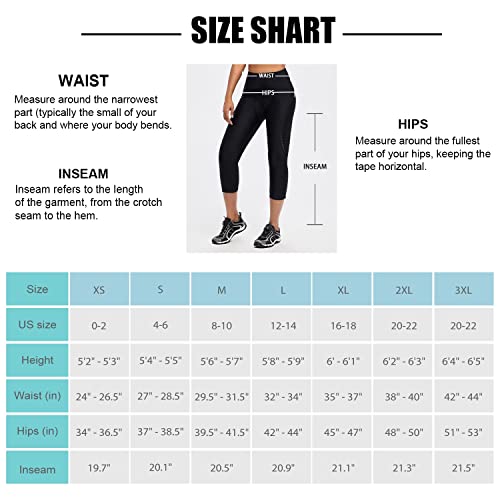 image for BALEAF Women's Bike Pants High Waist 4D Padded Cycling Capris Shorts 3