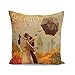 Housse de Coussin 40x40 cm Chicago USA Affiche Poster Vintage Tourisme Art Deco 30's