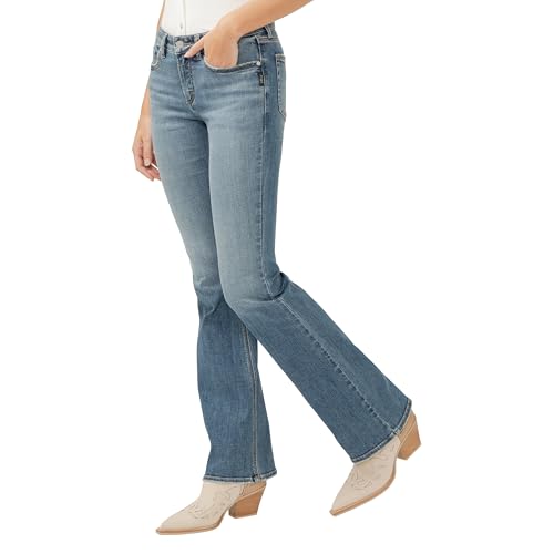 Silver Jeans Co. Womens Be Low Low Rise Flare Jeans2