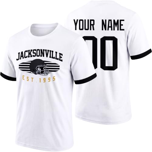 Image of T-Shirt Custom Name and Number Personalized Gifts | Crewneck Short Sleeves T-Shirt for Men S-4XL
