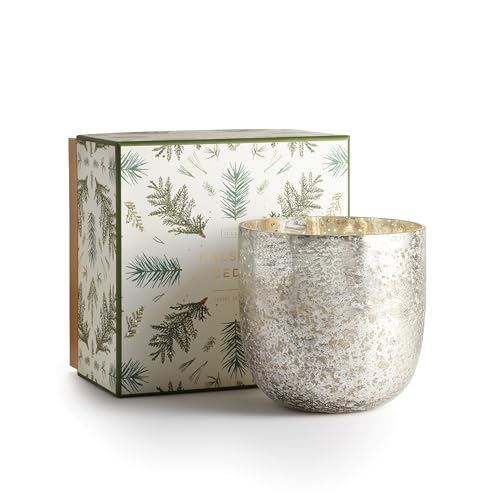 ILLUME Noble Holiday Balsam & Cedar Soy Candle, Large Mercury Glass