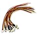 Produktbild vuniversum 5 Paar Micro JST 1.0 SH 3Pin Male Female Stecker Buchse 1.0mm Kupplung inkl. 15cm 28AWG PVC Kabel (1.0 SH 3Pin)