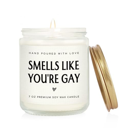 SteadStyle Gay Gifts - Smells Like You’re Gay Candle,...
