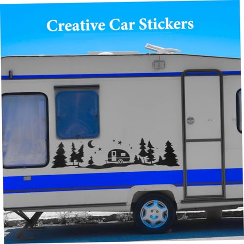 Pegatinas de Luna y Árbol para Autocaravanas TOPBATHY Calcomanías Impermeables de Pet 2piezas 7