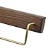 Pastlla 11.8 Inch Towel Racks for Bathroom Wall Mounted, Wooden Towel Racks for Bathroom, Wooden Towel Holder, Wall Mounted Towel Bathroom&Kitchen Accessories Walnut