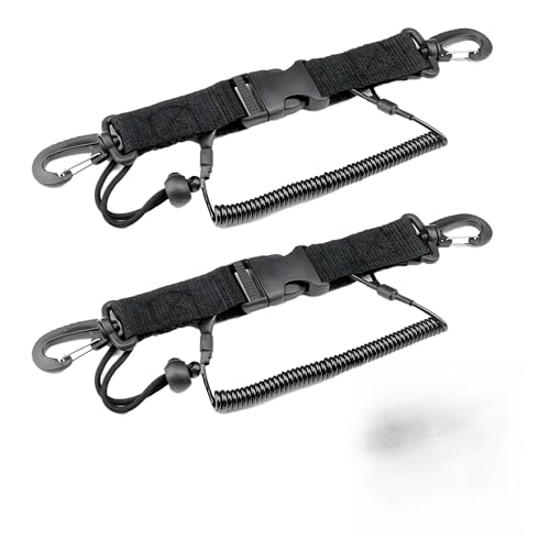 leruiyezs 2 Piezas Buceo Accesorios Con Cordón Espiral De Seguridad Para Cámara Submarina, Mosquetón Buceo Con Hebilla De Liberación Rápida,Extensible Hasta 150 cm, Para Equipo De Buceo Y Submarinismo leruiyezs 2 Piezas Buceo Accesorios Con Cordón Espiral De Seguridad Para Cámara Submarina, Mosquetón Buceo Con Hebilla De Liberación Rápida,Extensible Hasta 150 cm, Para Equipo De Buceo Y Submarinismo