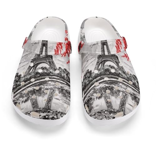 Supdreamc Women Water Shoes Portable Oil Painting Paris European City Landscape France Eiffel Tower...