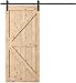PENSON & CO. PBD001 FBA_SDHA023BK Sliding Barn Door Hardware Set Black 6.6 FT-Antique Style