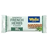 Wasa Knäckebrot Sandwich Cheese & French Herbs 30g I Knäckebrot-Snack aus Roggenvollkorn mit einer Füllung aus Käse & französischen Kräutern, je 2 Sticks, Perfekt für unterwegs