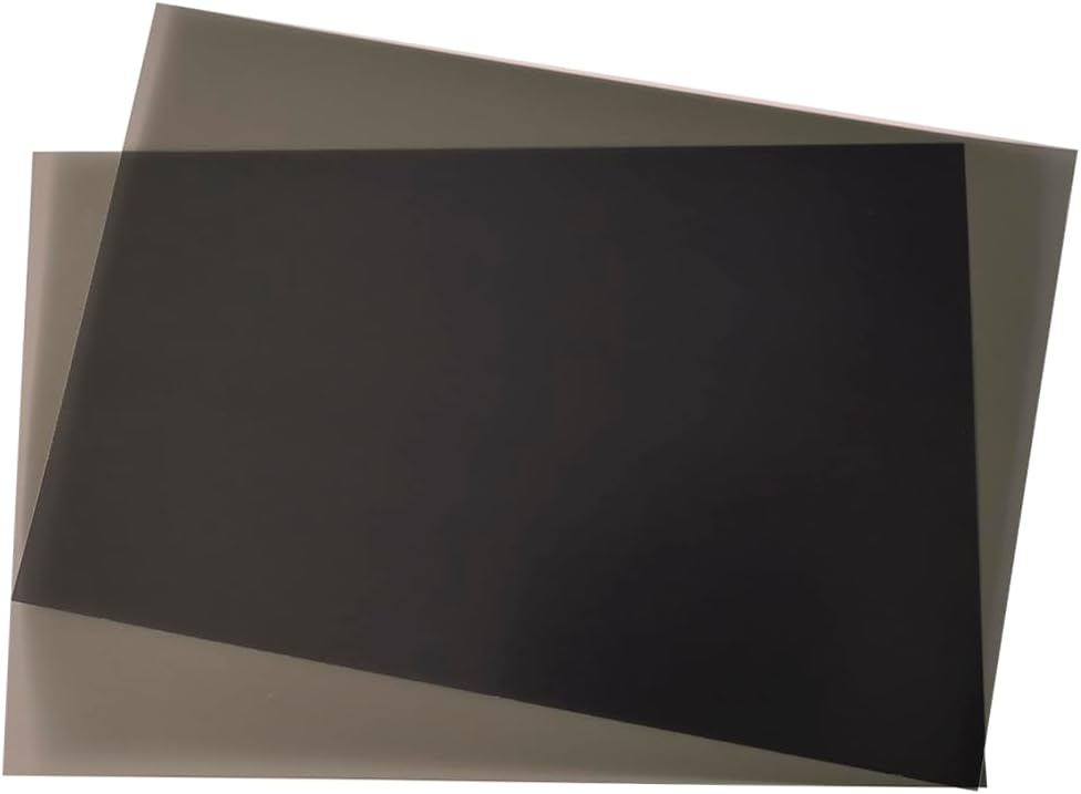 Circular Polarizers Film Non-Adhesive 11.8x7.8 inches Circularly Polarized Filter polarizing Sheets for Photography, Educational Physics Experiments,2 Pack