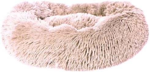 Chalesco Cama Nuvem Bege para Cães e Gatos Pequenos (40 cm de diâ...