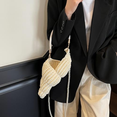 Bandoulière tissée à la main avec perles sur un sac chic pour un style unique