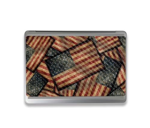 Image of MightySkins Carbon Fiber Skin Compatible with Microsoft Surface Laptop Studio 2 (2023) Full Wrap Kit - Vintage American | Protective, Durable Textured Carbon Fiber Finish | Made in The USA