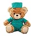 LUCKYELF Orsi Personalizzati Medico Infermiera Orso Peluche con Testo, Peluche Personalizzati Animali Giocattoli di Peluche, per Amici Regali di Laurea Medici, Infermieri, Guarisci Presto Regali Orso
