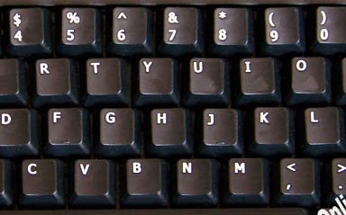 Pegatinas de teclado en inglés US con fondo negro para computadoras y laptops miniatura 3