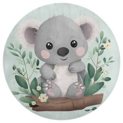 Alfombra de koala lavable que aporta calidez y alegría a tu dormitorio 5