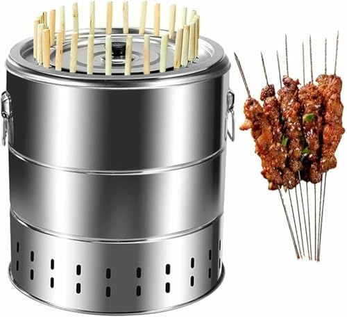 Tragbarer rauchfreier Holzkohlegrill –...