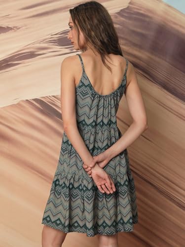 Image of RAREISM Regular FIT Geometric Print Knee Length Dress