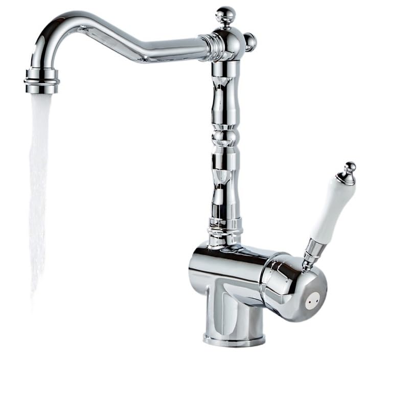 Robinet de mélangeur en laiton contre les fuites avec bec orientable cuisine