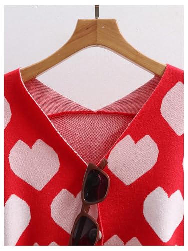 Image of WDIRARA Women's Leopard Tiger Print Cardigan V Neck Long Sleeve Color Block Button Down Sweater Outwear